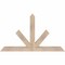 Ekena Millwork Saratoga Smooth Timber Gable Bracket, Douglas Fir, 48"W x 28"H x 3 1/2"D x 3 1/2"F, 14/12 Pitch GBW048X28X0404SAR00SDF - alternate 1